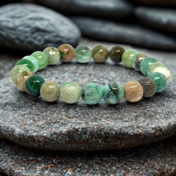Phoenix Stone Gemstone Bracelet 8MM | Handmade Crystal Healing Jewelry - Picture 5 of 11